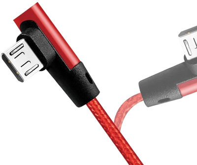 Kable Logilink USB Type-A - micro-USB 0.3 m Red (4052792052787)
