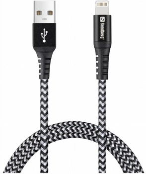 Кабель Sandberg USB Type-A - Apple Lightning 1 м Black (5705730441356)