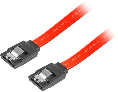 Kabel Lanberg SATA - SATA 1 m Red (CA-SASA-11CU-0100-R)