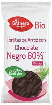 Тортильї El Granero Integral Bio Рисові з чорним шоколадом 60% 6 шт 100 г (8422584030457)