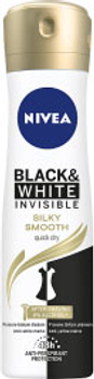 Antyperspirant NIVEA Black and White invisible silky smooth w sprayu 150 ml (5900017064000)