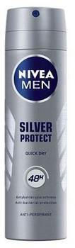 Antyperspirant NIVEA Silver Protect w sprayu 48 godzin dla mężczyzn 150 ml (4005808733828)