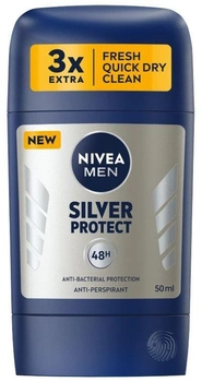 Antyperspirant NIVEA Silver Protect w sztyfcie dla mężczyzn 50 ml (42429654 / 42249654)