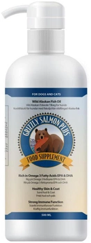 Olej z łososia dla kotów i psów Grizzly Salmon Oil Plus 500 ml (0693804806055)