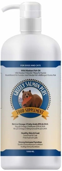 Olej z łososia dla kotów i psów Grizzly Salmon Oil Plus 1000 ml (0693804806086)