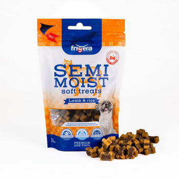 Smakołyk dla psów Frigera Semi-Moist Soft Treats Lamb and Rice 165 g (4022858612231)