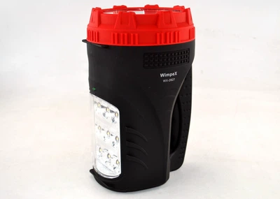 Фонарь аккумуляторный WIMPEX WX-2827 поисковый ручной прожектор 2 режима работы Черно-Красный (11746)