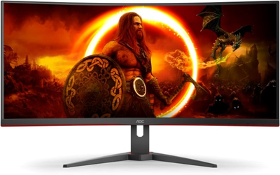 Монітор 34" AOC CU34G2XE Black-Red (CU34G2XE/BK)