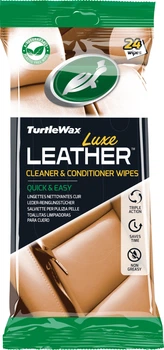 Салфетки для очистки и кондиционирования кожи "Кожа Люкс" Turtle Wax LUXE LEATHER WIPES 24 шт 1 упаковка (5010322540974)