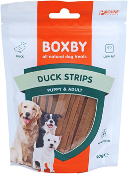 Smakołyk dla psów Boxby Duck Strips Gluten Free 90 g (8716793902491)