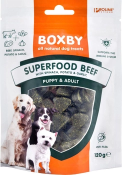 Ласощі для собак Boxby GF Superfood Beef 120 г (8716793904631)