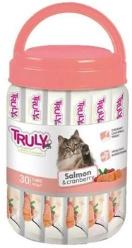Ласощі для котів Truly - Cat Creamy Lickable Salmon and Cranberry 420 г (8720256113843)