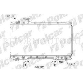 Радиатор охлаждения двигателя POLCAR TOYOTA RAV4 2.0 (3S-FE) АТ, 94-00, 164007A120, 164007A121, 164007A122 (8144083)