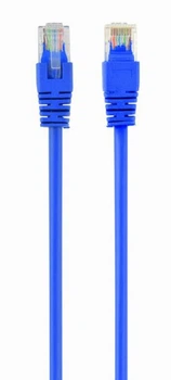 Патч корд Cablexpert PP12-2M/B, UTP, категория. 5E, литой, 50u" штекер с фиксатором, 2 м, синий