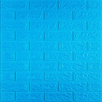3D панель самоклеющаяся кирпич Синий 700х770х5мм (003-5) SW-00000154