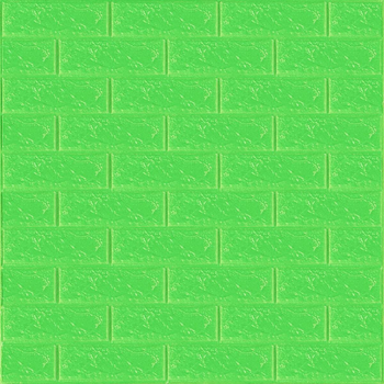 3D панель самоклеющаяся кирпич Зеленый 700x770x3мм (013-3) SW-00000639