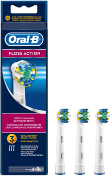 Nasadki do elektrycznych szczoteczek do zębów Oral-B Floss Action 3 szt (4210201849513)