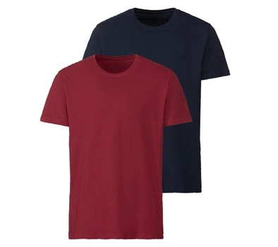 Набор футболок мужских LIVERGY (2шт) М Красный Темно-синий LG129718365bl