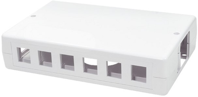 Коробка для монтажу Logilink для 6/12 x Keystone White (4052792027723)