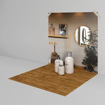 Виниловый фотофон 50x100см, Frontlit 450 г/м2, стена + пол №59197