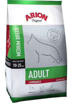 Karma sucha dla psów dorosłych ras średnich Arion Lamb and Rice 3 kg (5414970055338)