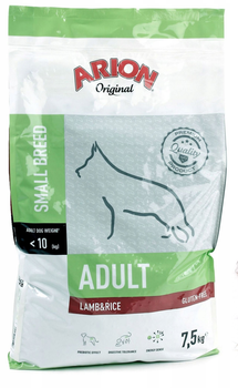 Karma sucha dla psów dorosłych ras małych Arion Lamb and Rice 7.5 kg (5414970055222)