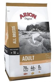 Karma sucha dla psów dorosłych Arion Grain-free Salmon and Potato 12 kg (5414970049610)