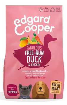 Karma sucha dla szczeniąt Edgard & Cooper Fresh Free-Run Duck and Chicken 12 kg (5425039485232)