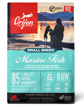 Karma sucha dla psów dorosłych ras małych Orijen Marine Fish 1.8 kg (0064992722524)