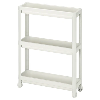 Візок IKEA ВЕСКЕН, білий, 54x18x71 см, 004.712.22