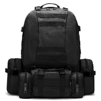 Тактичний рюкзак outdoor black b08 aokali 75l +3