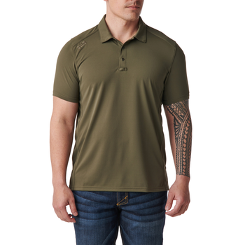 Футболка поло тактична з коротким рукавом 5.11 Tactical Рaramount Short Sleeve Polo RANGER GREEN S (41221-186)