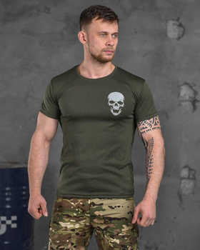 Тактическая потоотводящая футболка Odin oilva skull 3XL