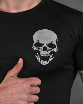 Тактическая потоотводящая футболка Odin black skull M