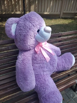 М'яка іграшка Плюшевий ведмедик My Best Friend Томми 150 см Лавандовий