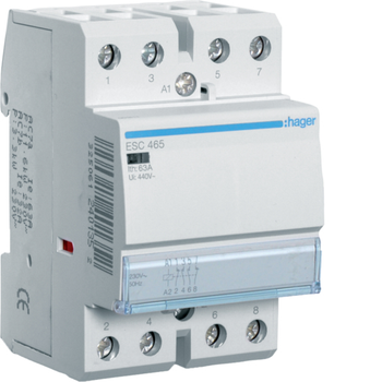 Контактор 230V Hager ESC465 63A 2но+2нз