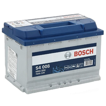 Аккумулятор автомобильный 74Ач 680А "+" справа BOSCH, 0092S40080