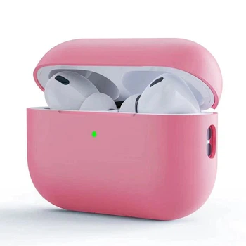 Силиконовый чехол для наушников Apple AirPods Pro 2 2022, Silicone Case, розовый, защитный кейс, ультратонкий и легкий, защита от царапин, пыли и ударов, мягкий силикон, ArmorStandart (ARM64534)