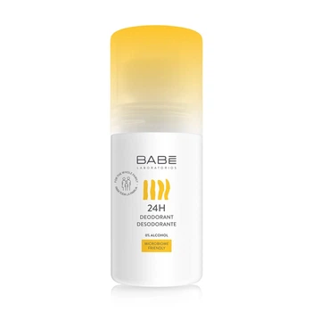 Дезодорант для всієї сім'ї 24 години захисту з пребіотиком Babe Laboratorios Sensitive Roll-On Deodorant 50 мл