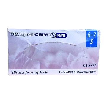 Рукавиці нітрілові Semper care "С" 200шт голубі