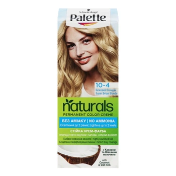 Фарба для волосся Palette Naturals 10-4 Бежевий блондин 110 мл (9000101689686)