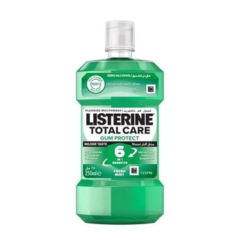 Ополаскиватель для полости рта Listerine Listerine Total Care 6 в 1 Защита десен, мятный вкус, 250 мл (3574661397641)