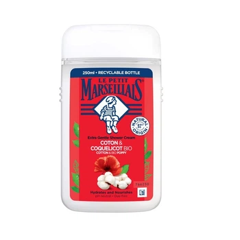 Гель для душа Le Petit Marseillais БИО Хлопок и Мак 250 мл (3574661577593)