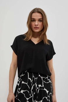 Блузка жіноча MOODO 4047 46 XXXL чорна