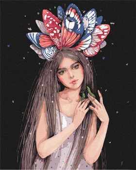 Картина по номерам Идейка Краски бабочек ©lesya_nedzelska_art, 40 х 50 см (KHO4996) (Без коробки)
