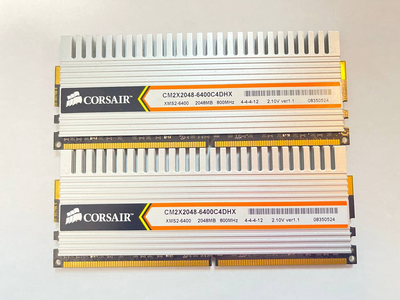 Оперативная память Corsair DDR2 4Gb Kit (2*2Gb) 800MHz PC3-6400 Б/У