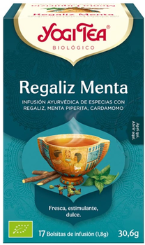 Herbata Yogi Tea Regaliz y Menta 17 torebek x 1.8 g (4012824400337)