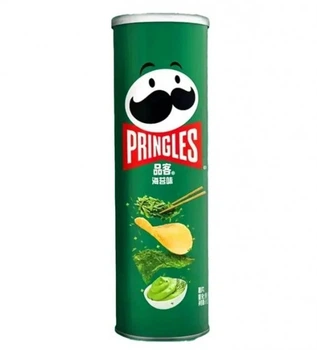 Чипсы Pringles Nori Wasabi (Seaweed) Морские водоросли и васаби 110г