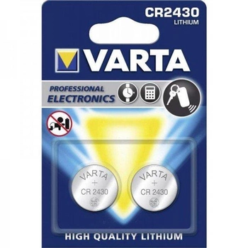 Батарейка Varta CR 2430 BLI 2 Lithium (4008496747191)