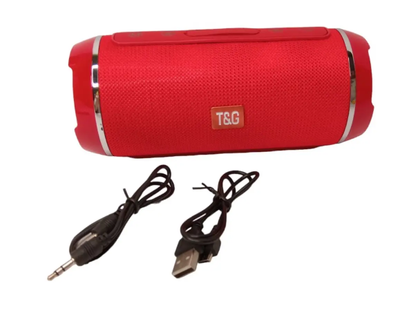 Колонка портативная T&G TG-116/6887 Bluetooth FM-радио функция громкой связи Red
